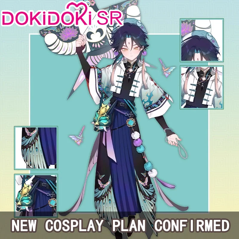 $1 Deposit =$5 Coupon DokiDoki-SR Game Genshin Impact Cosplay Xiao Costume Springtime Doujin