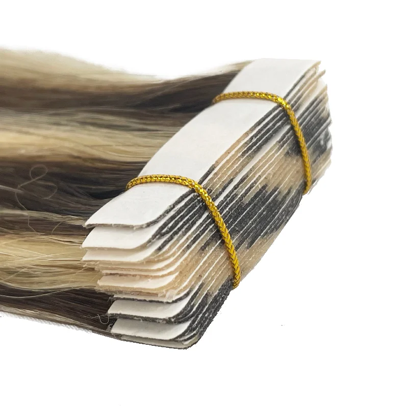 10A/8A Straight Tape-In Human Hair Extension Color #2/613