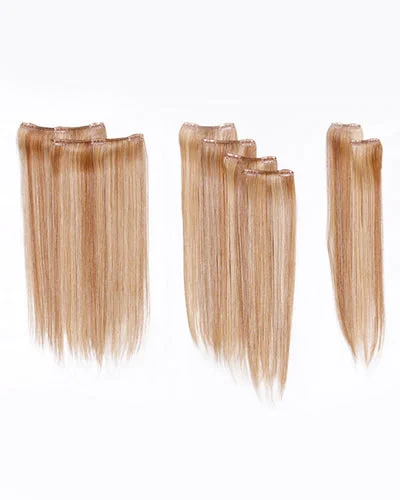 16 inch Straight Synthetic Clip-in Extension 8pc Kit | by Hairdo