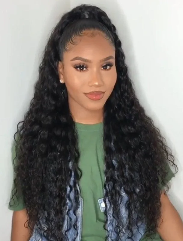 2022 Best Selling Curly Human Hair Glueless Full Lace Wigs With Baby Hair