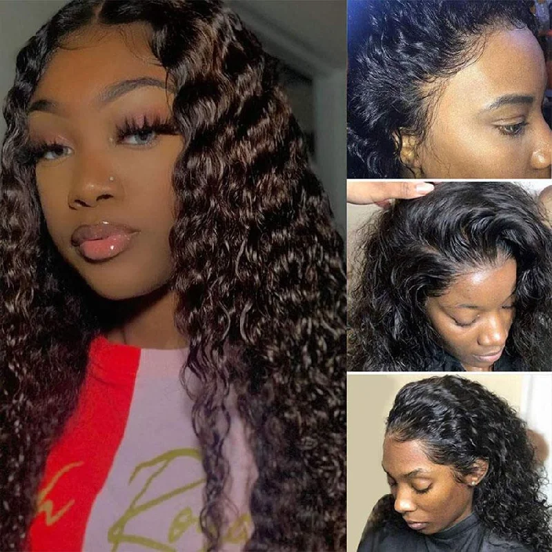 Water Wave 13x4 Lace Frontal Human Virgin Hair -OQHAIR