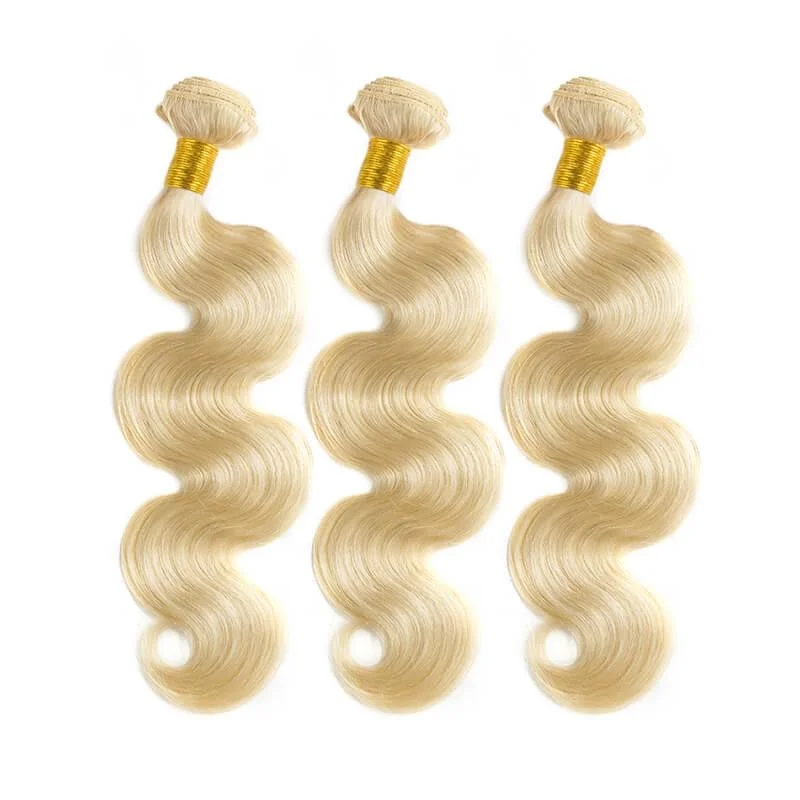 #613 Blonde Body Wave Hair Bundle Deal 100% Human Virgin Hair