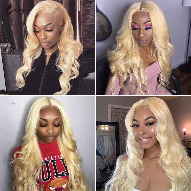 613 Bundles Body Wave Human Virgin Hair No Split & Full End Blonde Color Hair Bundles -OQHAIR