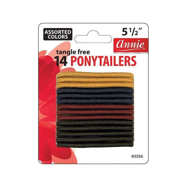 ANNIE Tangle Free Ponytailers 5 1/2"" 14CT [Assorted Color] #03356