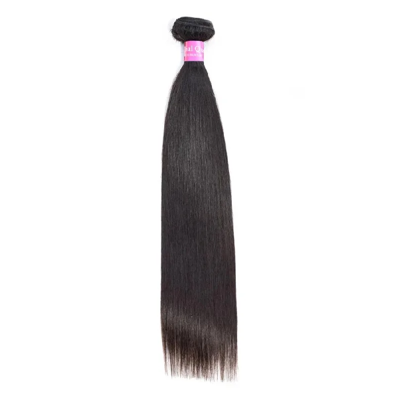 4 Bundles Straight Human Virgin Hair Natural Black -OQHAIR