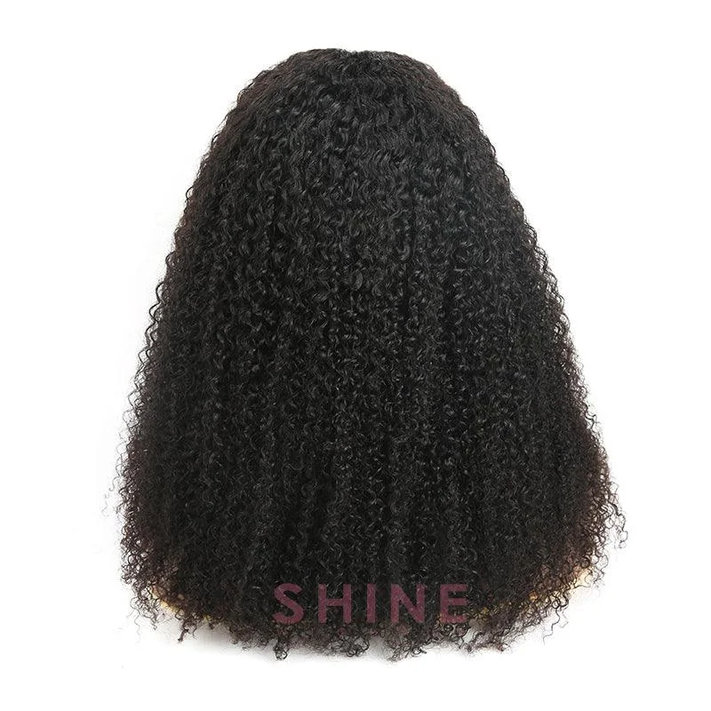 Brazilian Curly Wave V Part Wig Human Hair 250% Density