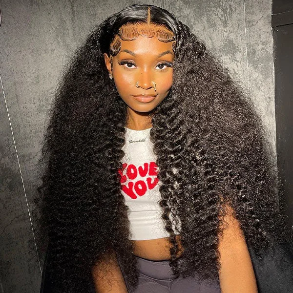 Clearance Sale | 13x4 Deep Wave Lace Front Wigs Pre-plucked Transparent Deep Curly Lace Wigs With Natural Baby Hair