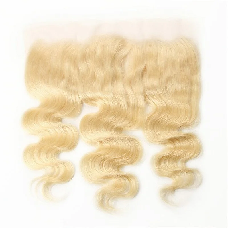 Body Wave 613 Blonde Color Bundles with 13x4 Lace Frontal Human Virgin Hair Pack -OQHAIR