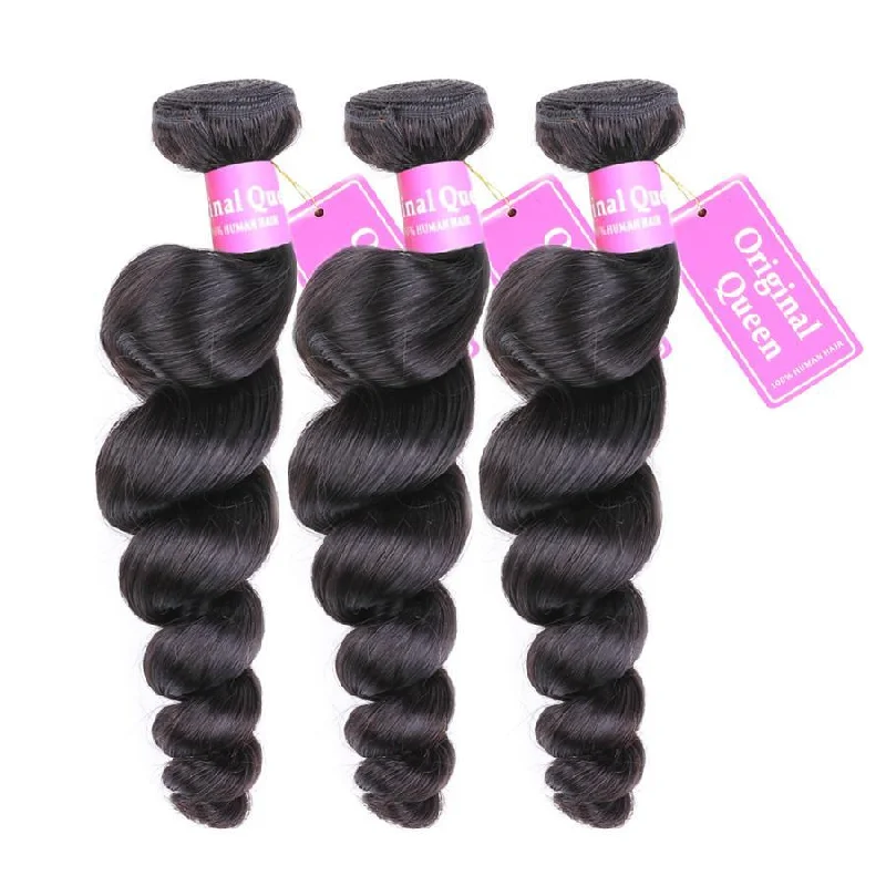 3 Bundles Loose Wave Unprocessed Human Virgin Hair -OQHAIR