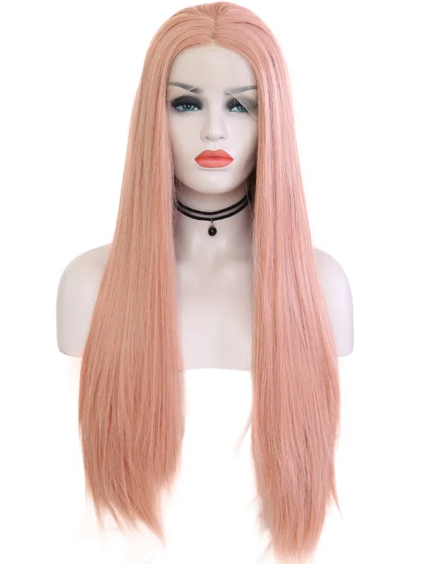 Sweet Pink Lace Front Wig 081