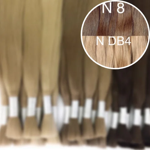 Raw Cut / Bulk Hair Color _8/DB4 GVA hair_One donor line