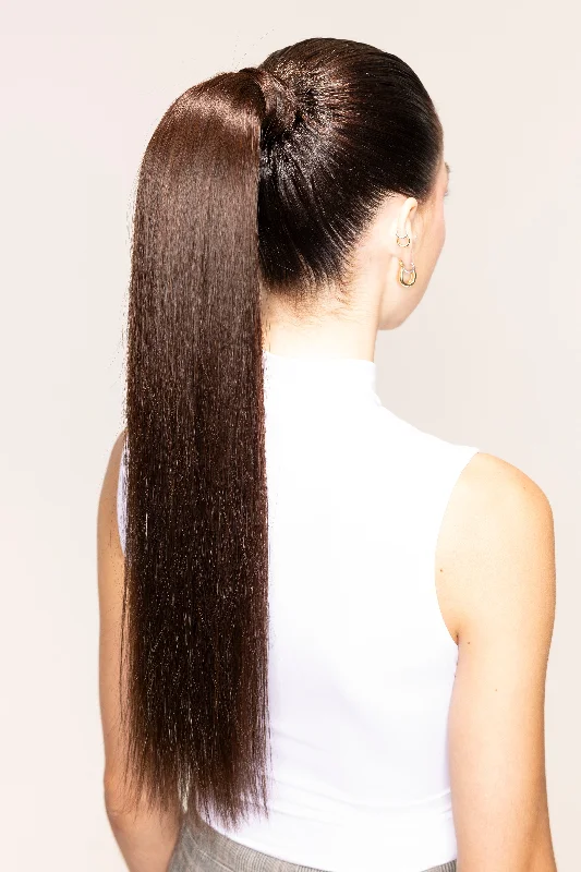 BELLAMI x Andrew Fitzsimons 20"" The Ponytail 100g Dark Brown (2)