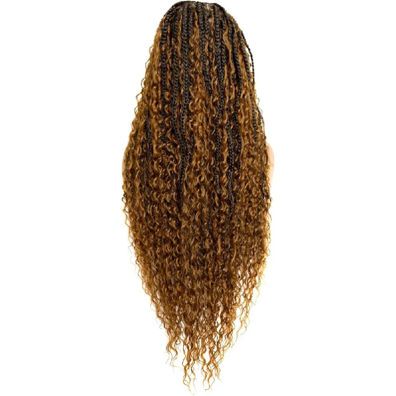 B&B Knotless Synthetic Full Lace Braided Wig - Bohemian Water Braid 32""