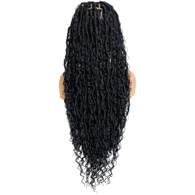 B & B Knotless Synthetic Full Lace Braided Wig - Boho Loc 32""