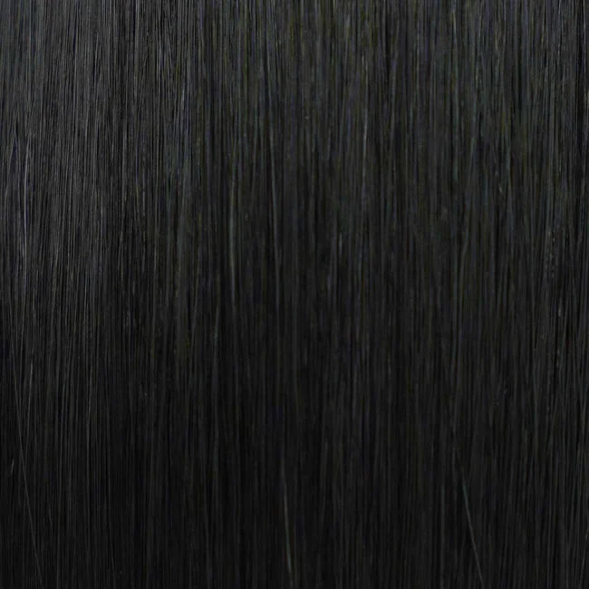 Black #1 Genius Hybrid Weft Full Cuticle Human Hair Extensions Double Drawn-4 Wefts