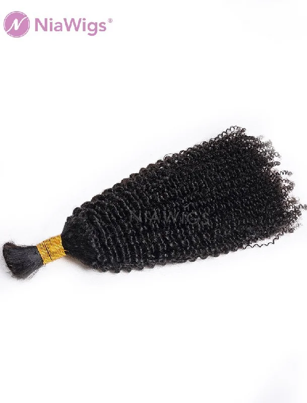 Bulk Hair Extension For Braiding Afro Kinky Curly(WITH ONE FREE PULLING NEEDLE)