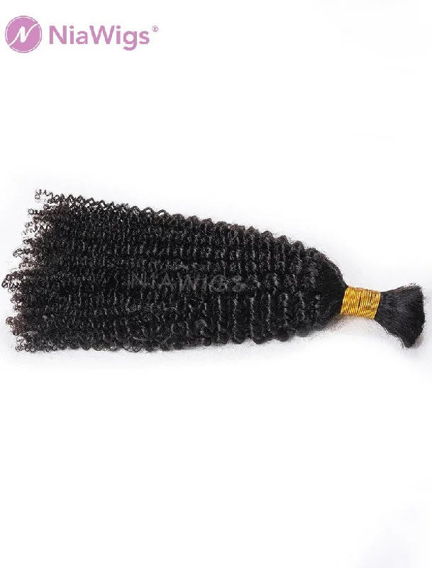 Bulk Hair Extension For Braiding Afro Kinky Curly(WITH ONE FREE PULLING NEEDLE)