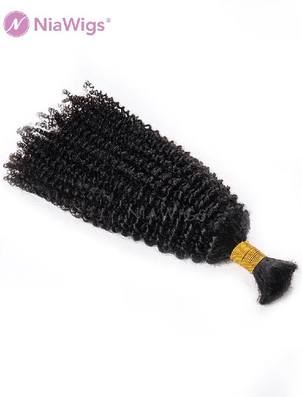 Bulk Hair Extension For Braiding Afro Kinky Curly(WITH ONE FREE PULLING NEEDLE)