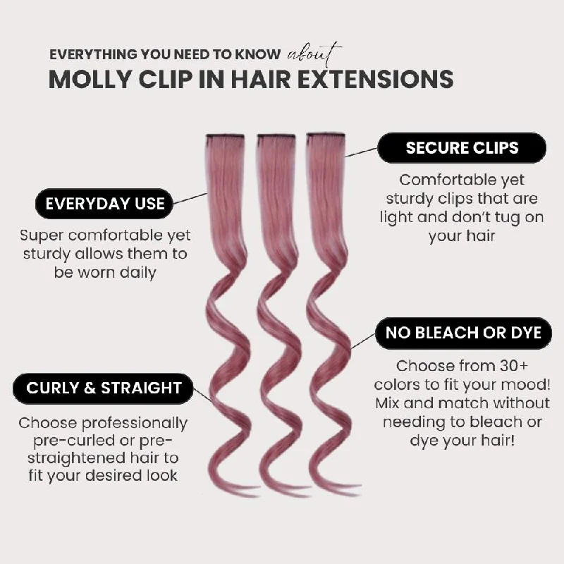 MOLLY - Clip in Highlights (Luxury Japanese Fiber)