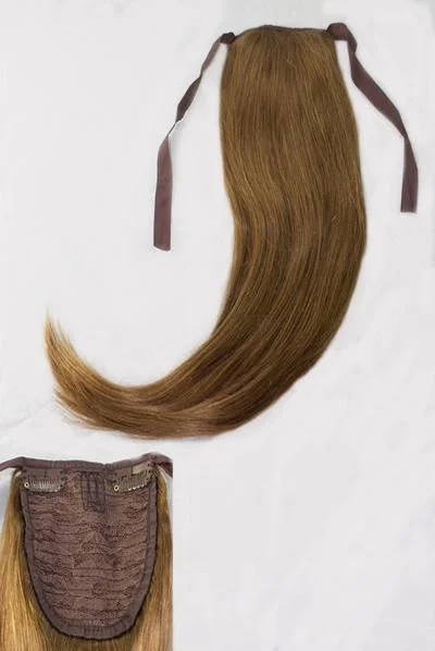 Clip & Tie Ponytail - Ash Brown (8)