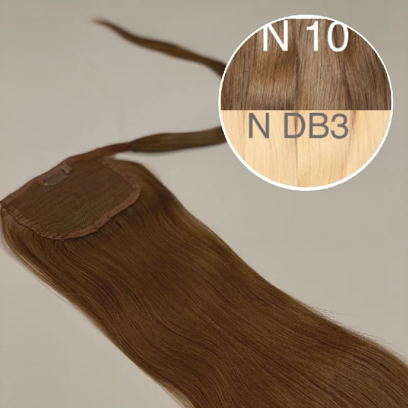 Hair Ponytail Color _10/DB3 GVA hair_One donor line