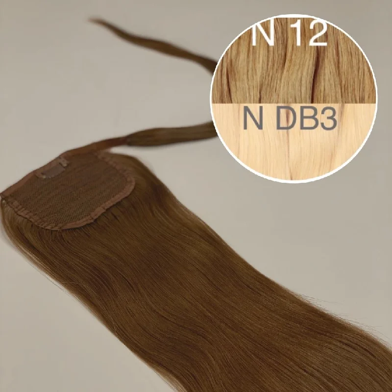 Hair Ponytail Color _12/DB3 GVA hair_One donor line