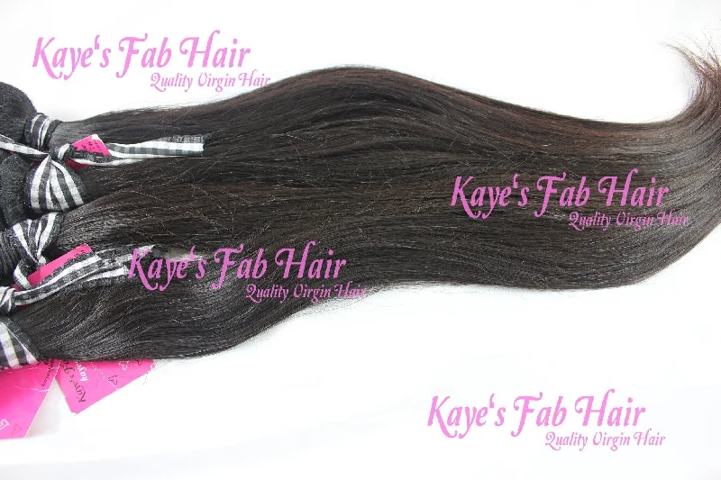 Kaye's Fab Virgin Brazilian Straight Human Hair Extension Bundle, 12""-32"" Length Wigs For Women