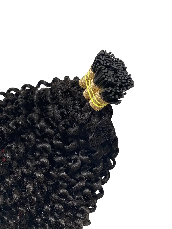 Prarvi Kinky Curly I-Tip Hair Extensions