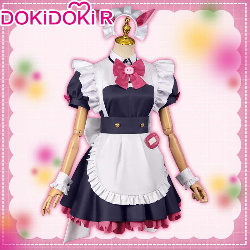 【Size S-2XL】DokiDoki-R Anime Akiba Maid War Cosplay Yumechi/Mannen Ranko/Wahira Nagomi/Shiipon Costume