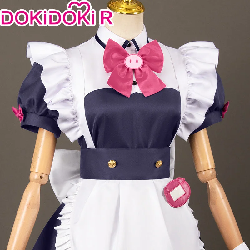 【Size S-2XL】DokiDoki-R Anime Akiba Maid War Cosplay Yumechi/Mannen Ranko/Wahira Nagomi/Shiipon Costume