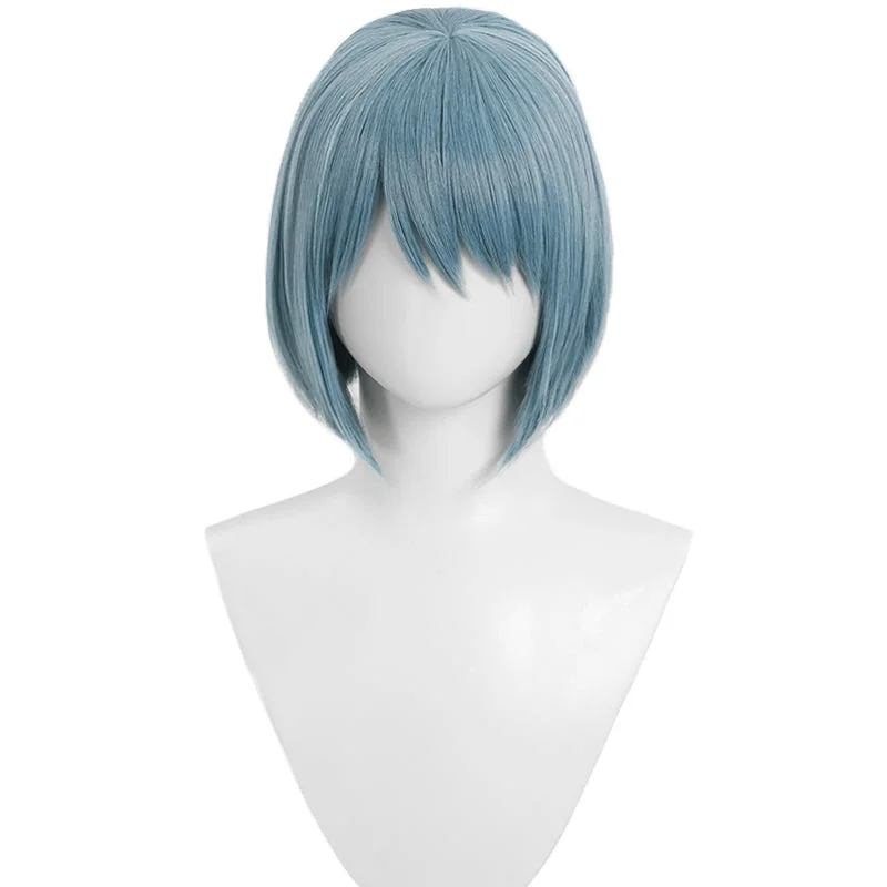 【Ready For Ship】DokiDoki Anime Cosplay Wig / Hairclip Short Straight Blue Hair