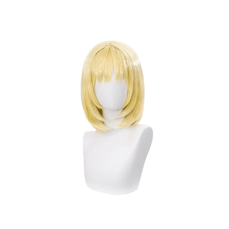 DokiDoki Anime Cosplay Wig Short Straight Gold Hair