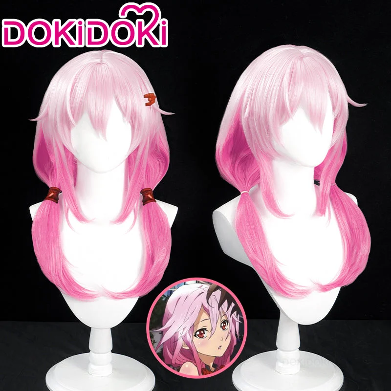 DokiDoki Anime Guilty Crown Cosplay Yuzuriha Inori Wig Long Straight Pink Wig