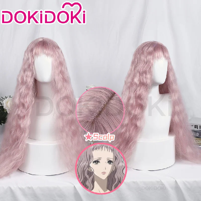 DokiDoki Anime NANA Cosplay Reira Serizawa Wig Long Curly Pink Hair Layla