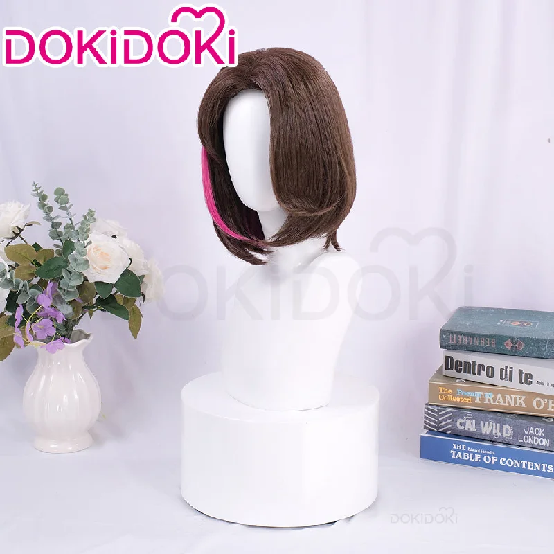 【Ready For Ship】DokiDoki Game Cosplay Girl Group  ANTIFRAGILE  Wig Short Brown Hair