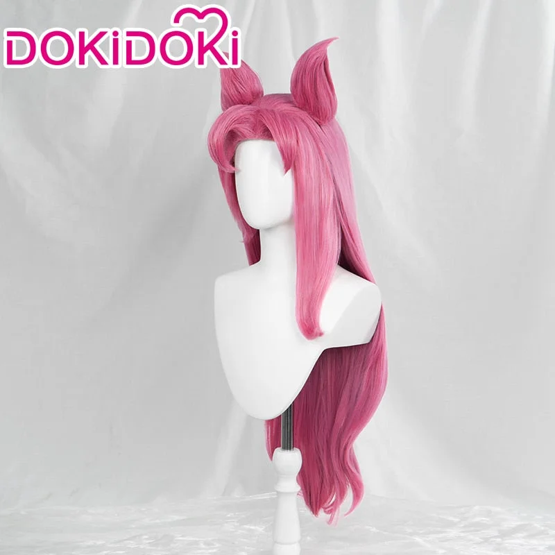 【Ready For Ship】DokiDoki Game Cosplay Pink Long Ponytail Cute