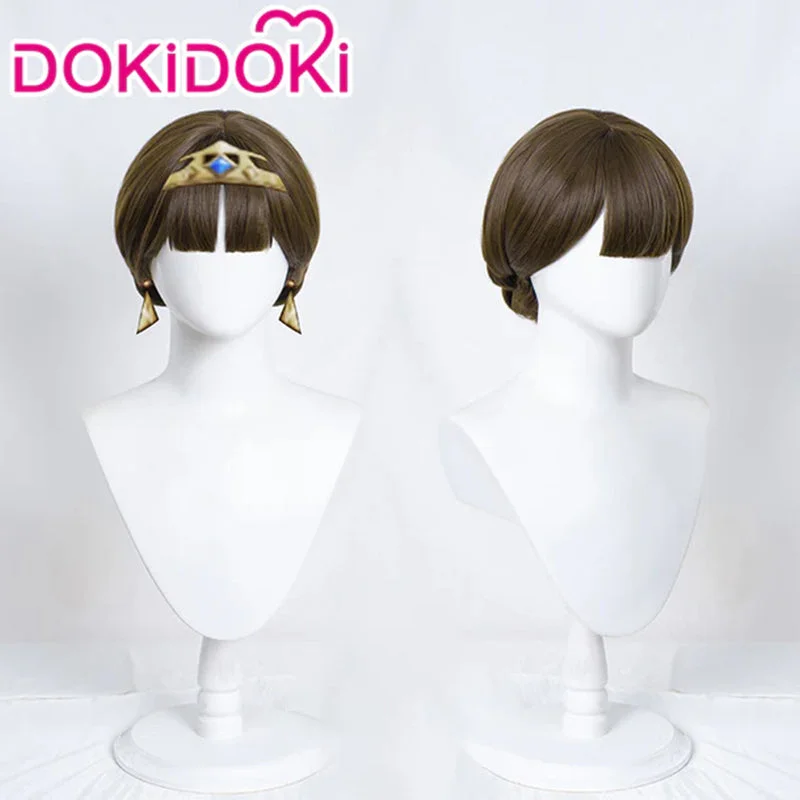 DokiDoki Game Genshin Impact Cosplay Dunyarzad Wig Brown