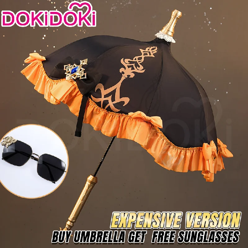 DokiDoki Game Genshin Impact Cosplay Navia Umbrella Prop Fontaine/ Sunglasses