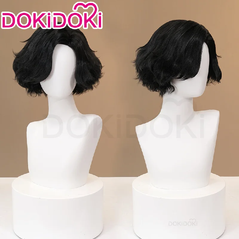 【Ready For Ship】DokiDoki Game Lies of P Cosplay Pinocchio Wig  Short Curly Black Hair