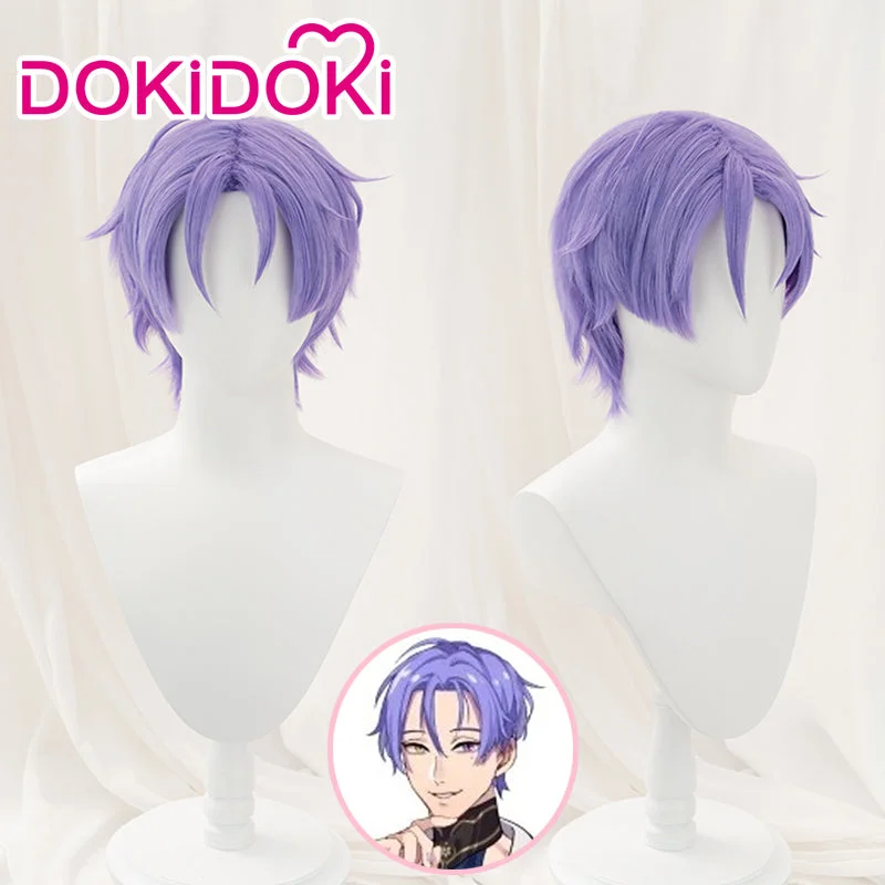 【Ready For Ship】DokiDoki Game Nu: Carnival Cosplay Kuya Cosplay  Wig Purple Short Hair