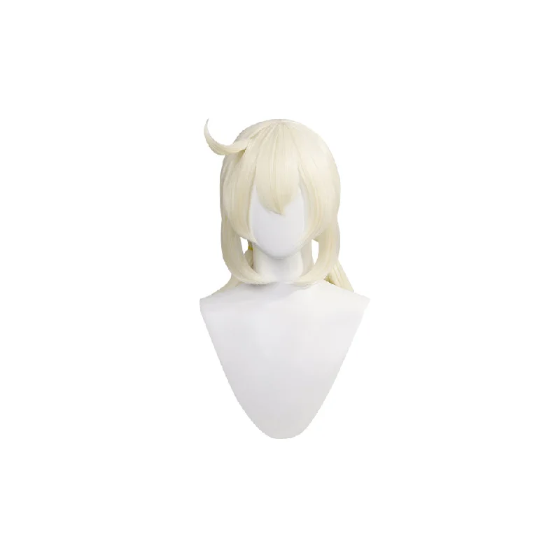 【Ready For Ship】DokiDoki GenShin Impact Cosplay Wig Klee Short Straight White Hair Women