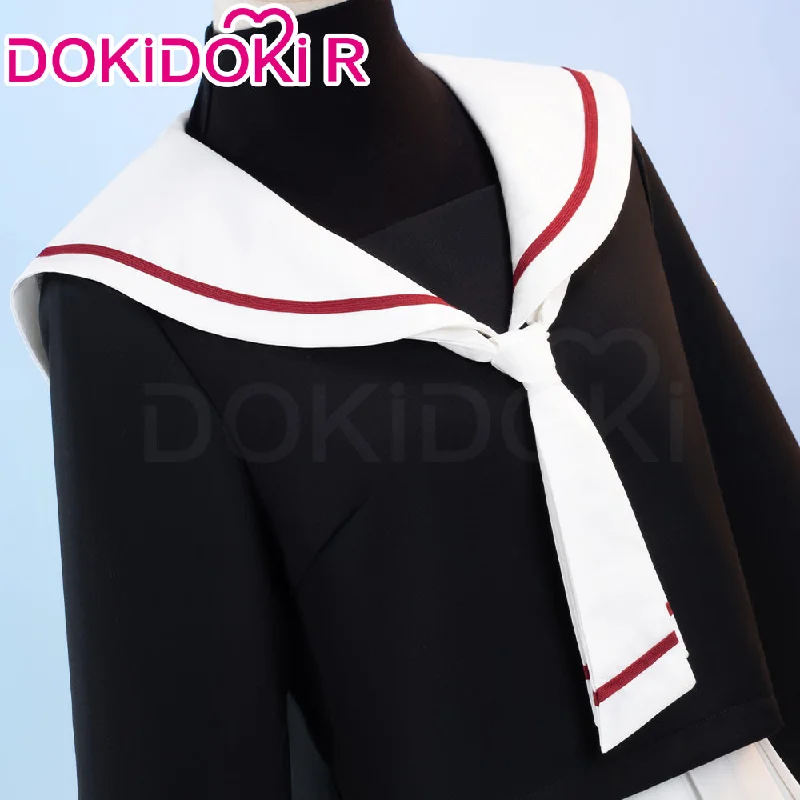 DokiDoki-R Anime Card Captor Sakura Cosplay Kimonoto Sakura Costume School Uniform