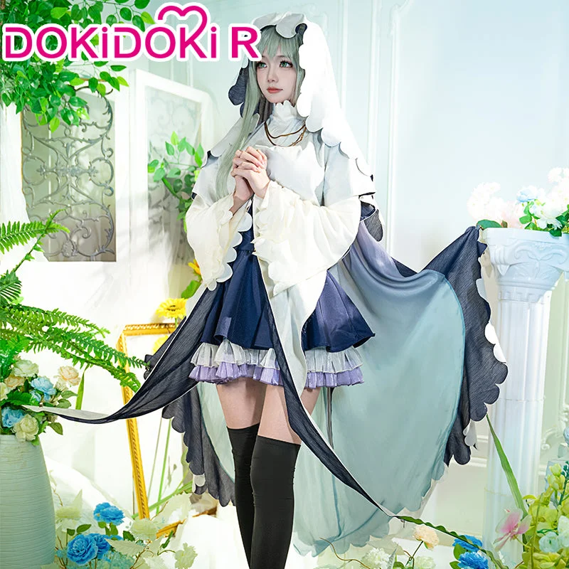 【In Stock】 DokiDoki-R Anime Saint Cecilia and Pastor Lawrence Cosplay Cecilia Costume