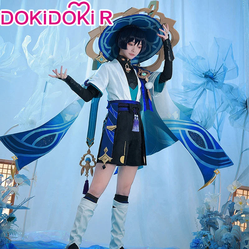 【Size S-2XL】DokiDoki-R Game Genshin Impact Cosplay Scaramouche Costume / Shoes Wanderer