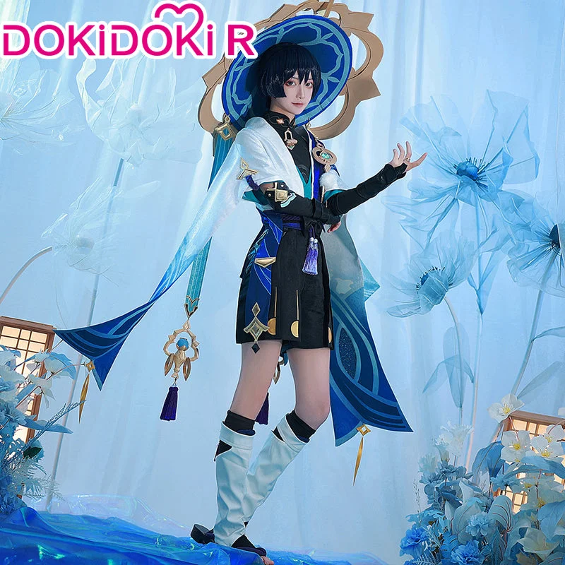 【Size S-2XL】DokiDoki-R Game Genshin Impact Cosplay Scaramouche Costume / Shoes Wanderer