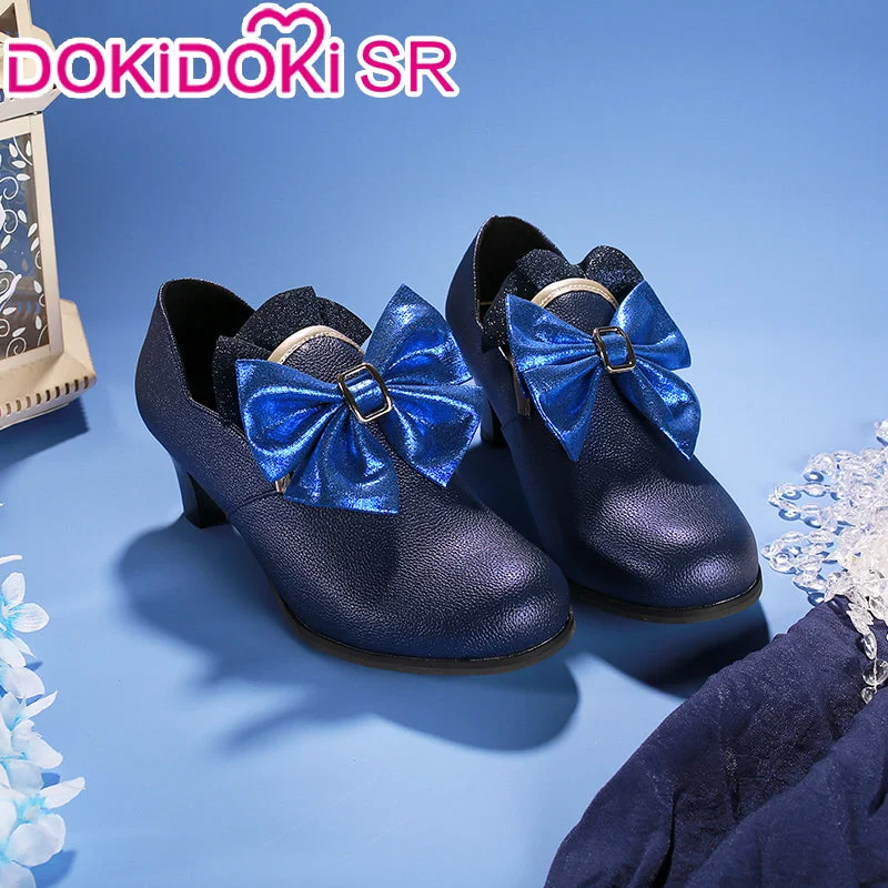 【Size S-2XL】【Partial Ready For Ship】DokiDoki-SR Game Genshin Impact Cosplay Fontaine Furina Costume / Shoes Dark Furina Focalors