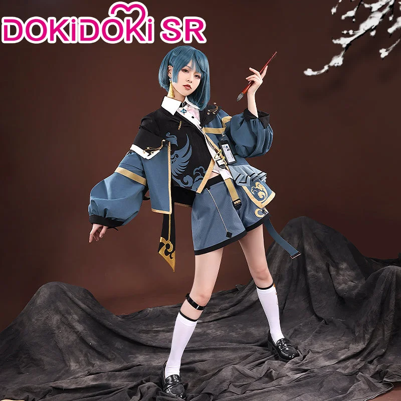 【XL Ready For Ship】DokiDoki-SR Game Genshin Impact Xingqiu Cosplay Costume  Xing Qiu Doujin Casual Wear