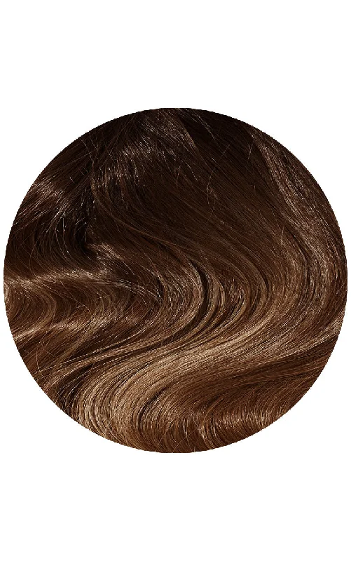 Express Synthetic Wavy Ponytail 22"" Soft Brunette Balayage