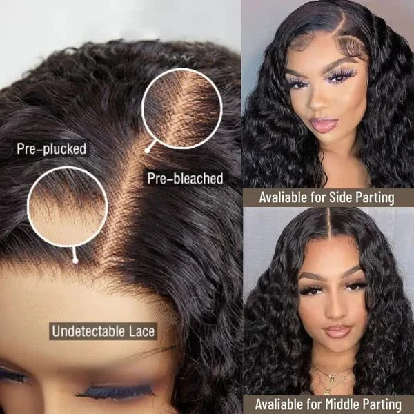 FABA Glueless HD Lace Wig Natural Black Curly Wear&Go Wig Beginner-Friendly