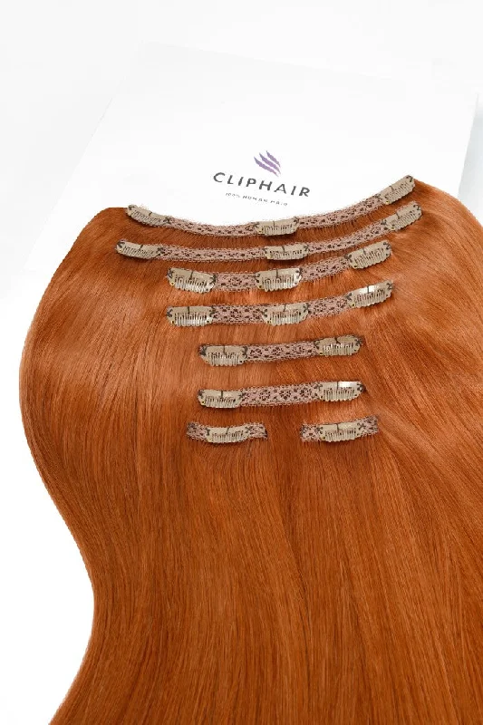 Flaming Ginger (#350) Ultra-Volume Clip In Full Head Set (240-300G)